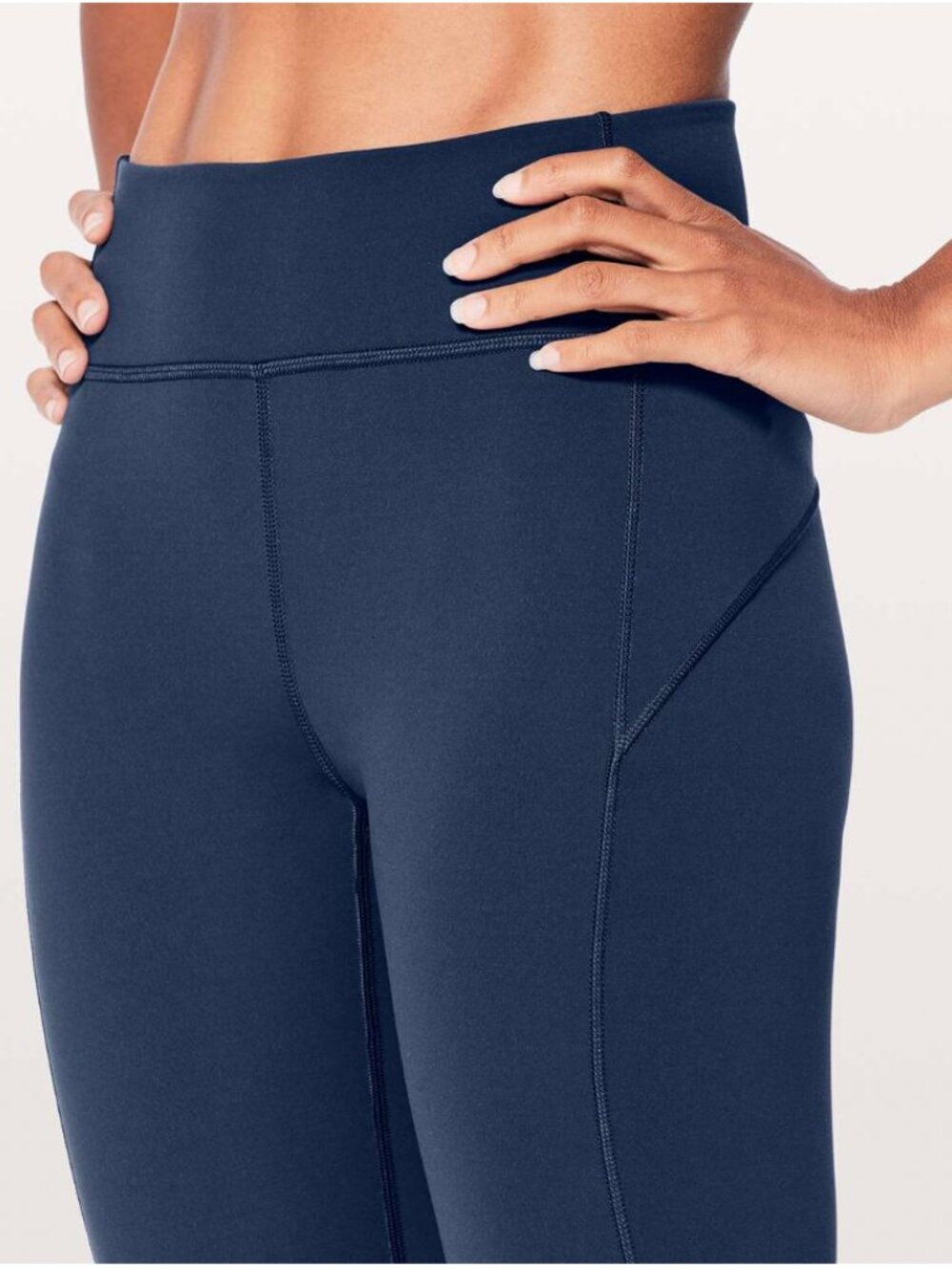 Lululemon In Movement 7/8 Tight Everlux 25" Women's 6 Mineral Blue Workout Yoga
